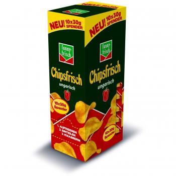Funny-frisch Chipsfrisch ungarisch, 6 x 10 x 30 g Spender