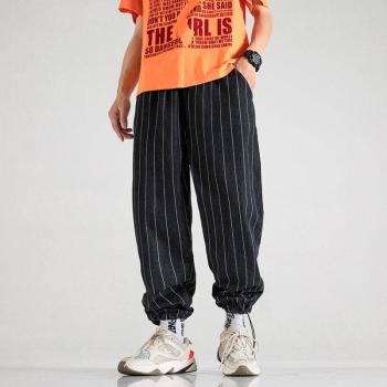 Pantalon de Cowboy Délavé, Court et Ample, Taille 5XL, Printemps