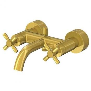 Baño Elegante 250: Mezclador Bimando con Proyección 203 mm – Brushed Gold