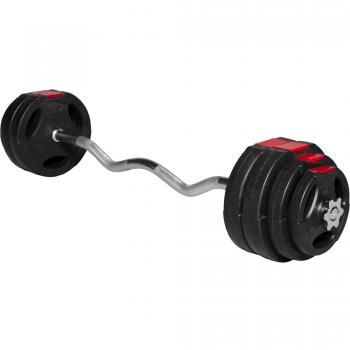 25 kg Weight Set with Barbell and Tri-Grip Plates