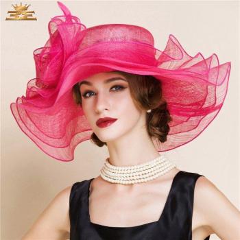 Women's Wide Brim Fedora Hat
