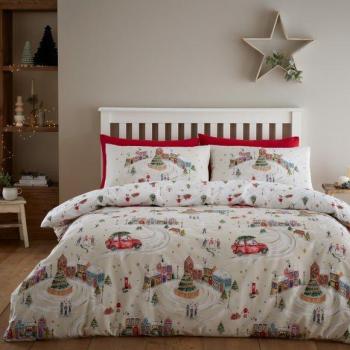 Catherine Lansfield Christmas Town Duvet Cover Set