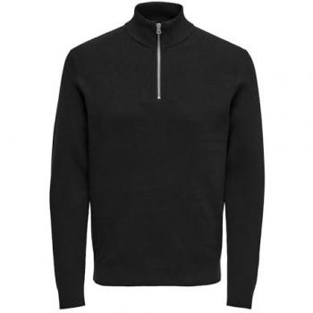Only & Sons Regular Fit Strickpullover mit Stehkragen Modell 'PHIL', Größe S