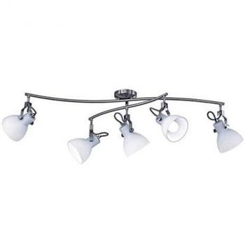 Plafón de metal Trio Lighting Ginelli, 28 W, Níquel mate