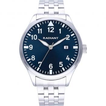 Radiant Caiman Reloj Masculino 43mm Azul Correa de Metal