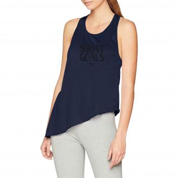 Puma Women's A.C.E. Tank Top Slogan – Peacoat, M