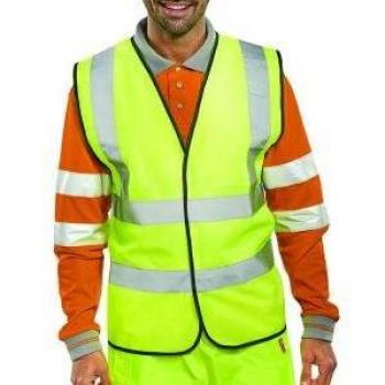 Hi-Viz Vest S/Yellow EN ISO 20471 Large