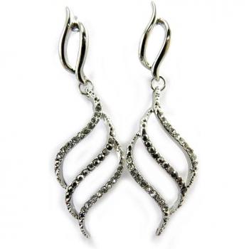Les Trésors de Lily M1913 – Boucles Sissi nuance gris/bleu pâle