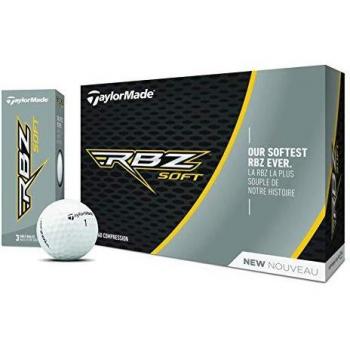 TaylorMade RBZ Soft Golf Balls 2022 12 Ball, White Free UK Delivery
