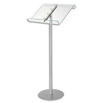 Deflecto Green Tinted Acrylic Glass Effect Lectern Stand with Ring Binder