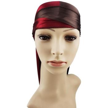 Durag unisexe en soie, longue queue de cheval, vêtement rafraîchissant d'été