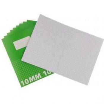 Durable Green A4 80‑Page Squared Study Book