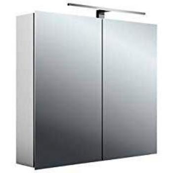 Armadio Refrigerante LED Emco: alluminio, 2 porte, luce integrata