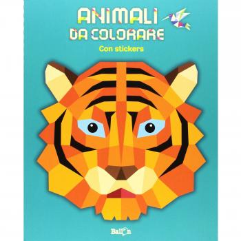 Animali da colorare (verde). Con adesivi. Ediz. illustrata