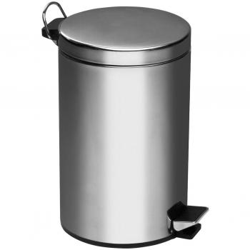 12‑Litre Polished Pedal Bin – Stainless Steel, Reflective Inner, Eye‑Catching