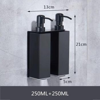 Distributeur de savon pour évier de cuisine en acier inoxydable noir
