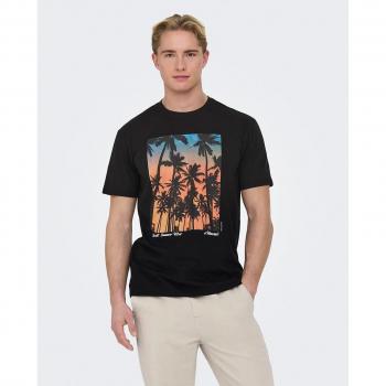 T-shirt noir Kolton de ONLY & SONS