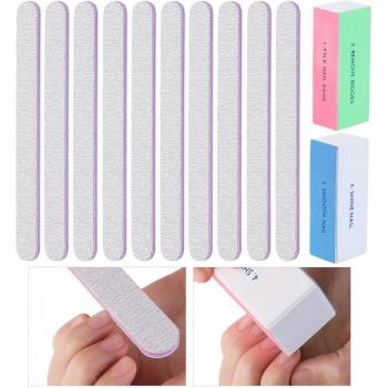 Kit de pulidores de uñas con 4 formas