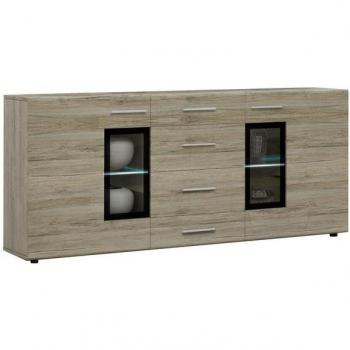 Sideboard Tinna mit 2 Türen und 4 Schubladen