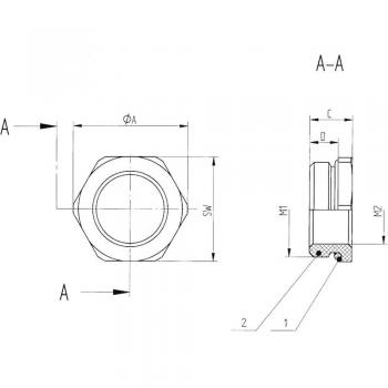 LAPP Kabelverschraubung mit O-Ring M25/M16