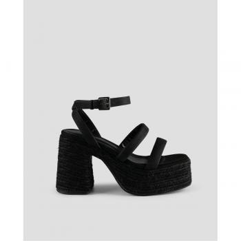 MIM Tacones Veganos de Mujer en Color Negro