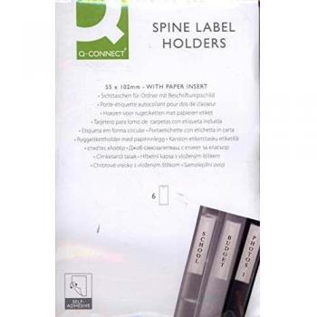 Funda Autoadhésive pour Lomo de Dossier Q-Connect 55x102mm