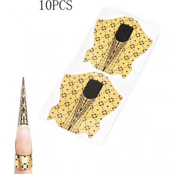 Kit de Manicura Acrílica: Stickers y Guía Builder Gel
