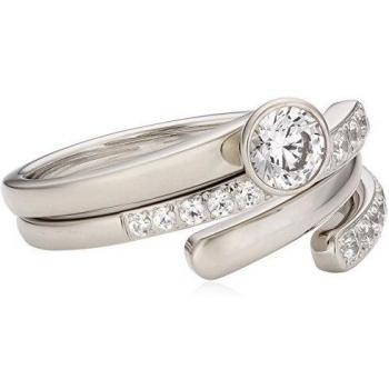 Swarovski Anillo de Acero Inoxidable (Talla: 12)