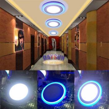 White and Blue Acrylic Recessed Light