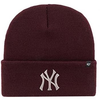 Bonnet tricoté 47 Brand Haymaker Métallique NY Yankees Marron