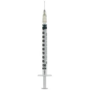 Siringa insulina Extrafine 1ml con ago 27G removibile un pezzo