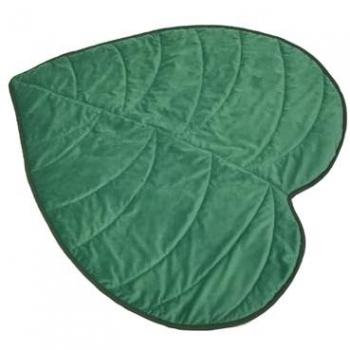 Velours Monstera – Tapis Nomade Vert 120×110 cm