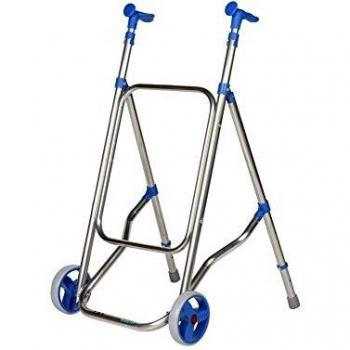 Marcheur Forta bleu avec 2 roues pliable