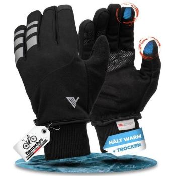 FrostShield‑MIVELO THERMO-FIT Winterhandschuhe – Schwarz, Größe M, Unisex