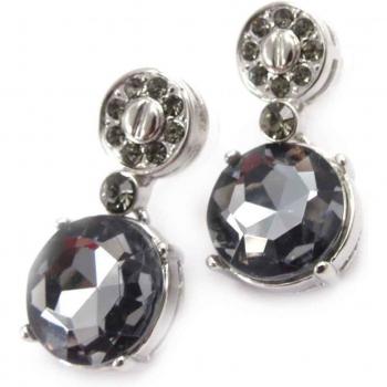 Designer Sissi Earrings in Gray