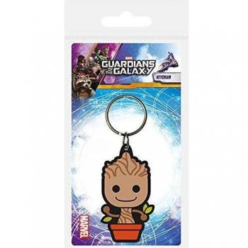 Llavero Multicolor Baby Groot de Guardians of the Galaxy, 4 x 6 x 1.3 cm