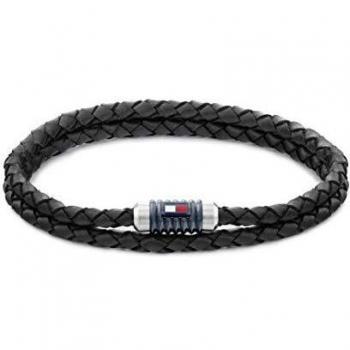 Pulsera de Hombre Tommy Hilfiger en Piel Negra