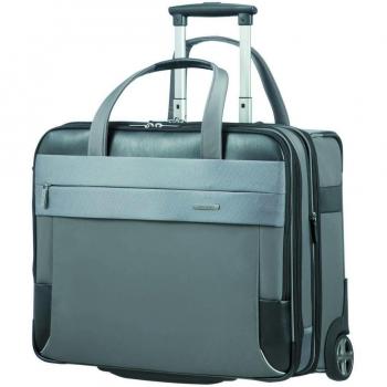 SAMSONITE Spectrolite 2.0 17,3 Tote für Piloten – Rollen und verstellbare Griffe, 50 cm, 44 L, Grau/Schwarz