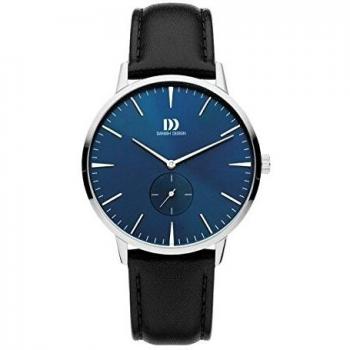 Danish Design Modern Minimalist Men's Analogue Quartz Watch with Leather Strap IQ22Q1250