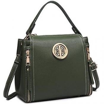 Miss Lulu Borsa a mano donna in pelle PU con manico superiore