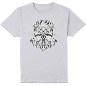 Demobat Slayer Unisex Tee – 2XL, White – Stranger Things Edition