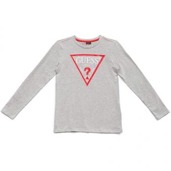 Guess Ls t Shirt Core ltgreymel Tee Shirt Gris chiné Taille 16ans Manches Longues