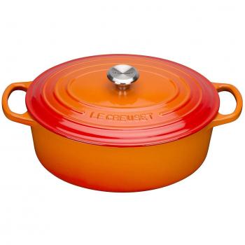 Le Creuset Gusseisen-Bräter oval 35 cm, 8,9 l, Ofenrot