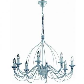 Corte Antique White 8-Light Pendant