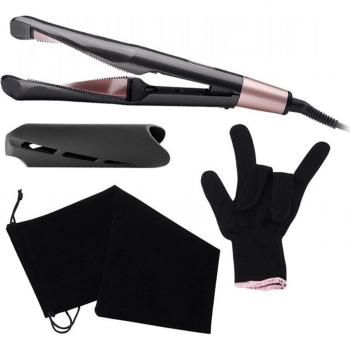 Plancha de Pelo y Rizador Automático para Cabello Rizado