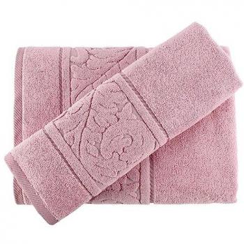 Lot de serviettes de bain rose pâle