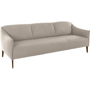 W.SCHILLIG 3‑Sitzer „sally“ – Eisgrau z59, Bronzefuß, 224 cm