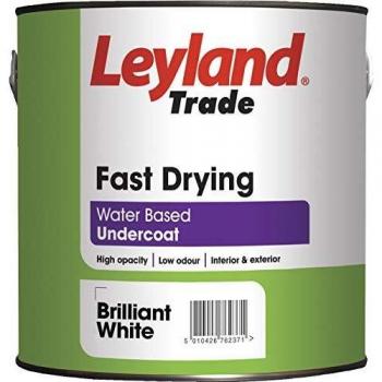Leyland Trade 306720 Fast Drying Undercoat Paint Brilliant White 2.5L