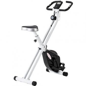 SPORTNOW Adjustable Folding Exercise Bike with 8-Level Resistance