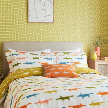 Scion Mr Fox Birthday Kingsize Duvet Cover Set